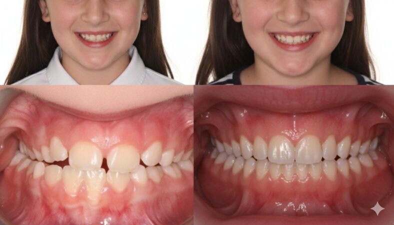 palatal expander before and after Palatal expander before and after