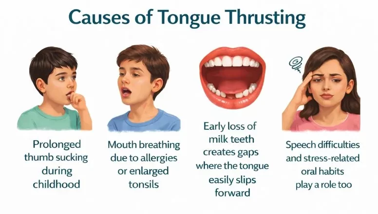 causes of tongue thrusting Causes of Tongue Thrusting