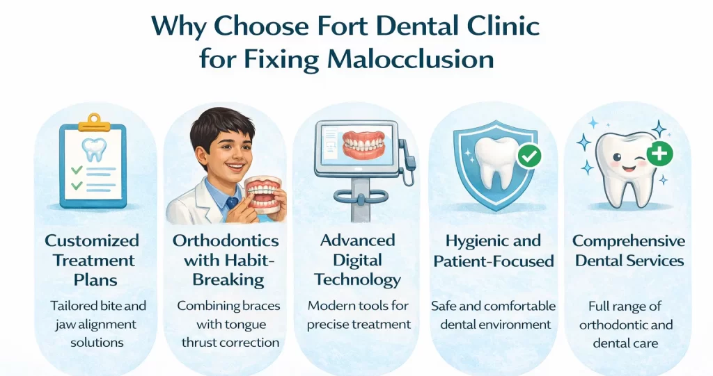 Why Choose Fort Dental Clinic for Fixing Malocclusion Why Choose Fort Dental Clinic for Fixing Malocclusion