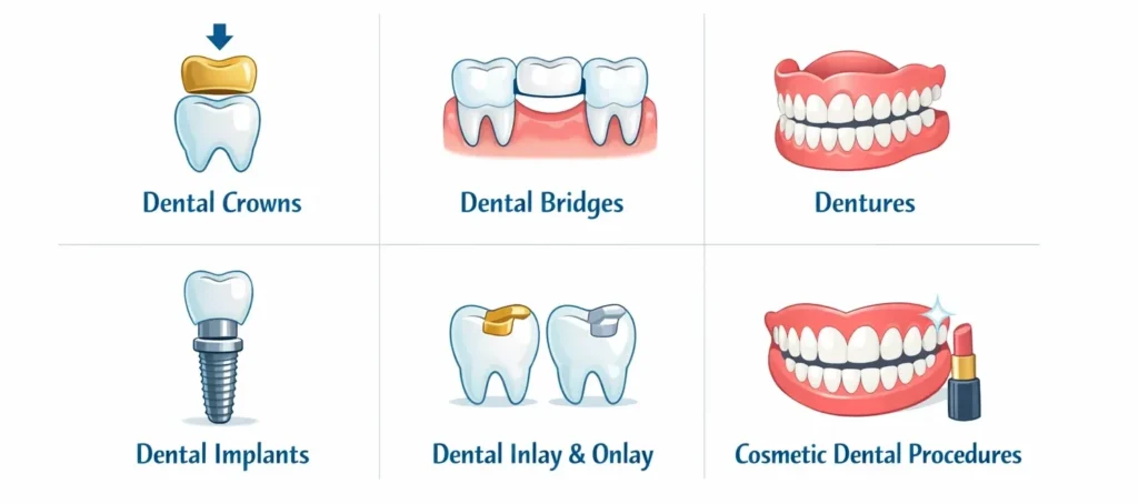 Treatments Provided by a Prosthodontist