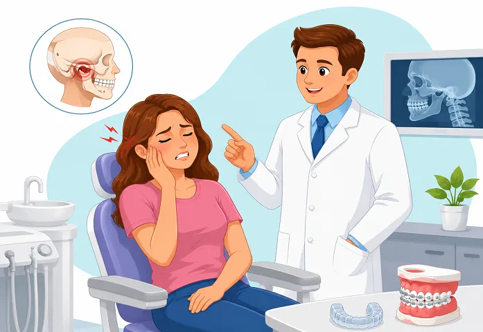 Orthodontic consultation for jaw pain Role of orthodontist in TMJ