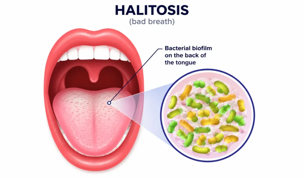 Halitosis and bacterial biofilm
