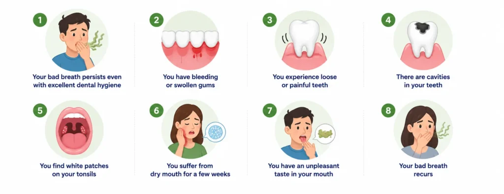 When to see a dentist for bad breath