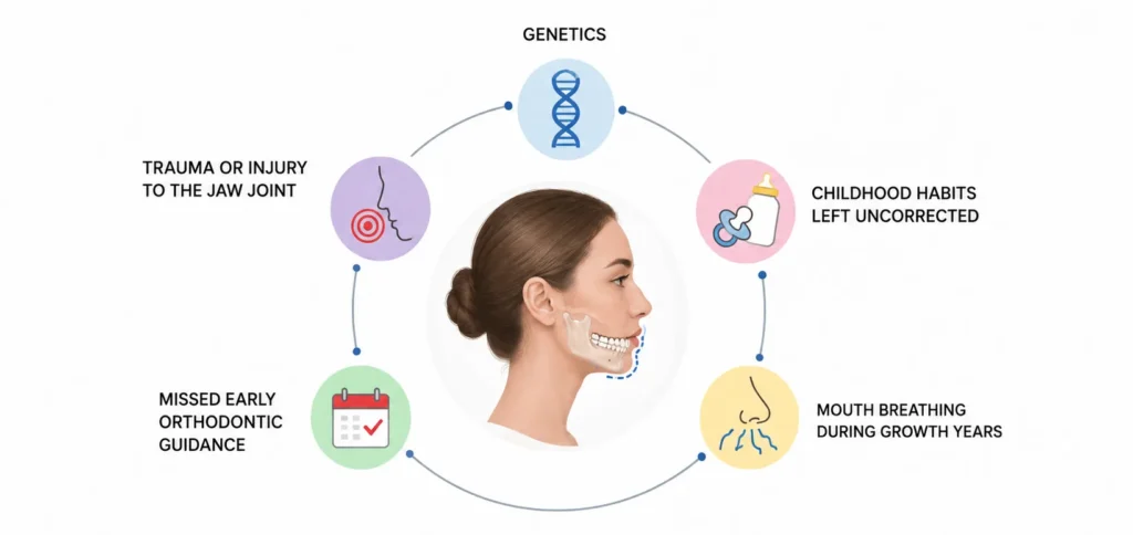 Causes of an Underdeveloped Lower Jaw Causes of an Underdeveloped Lower Jaw