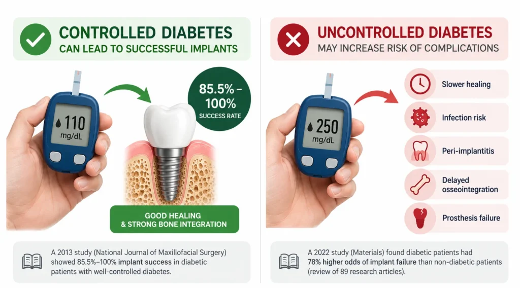 Controlled vs Uncontrolled Diabetes Implant Outcomes Controlled vs Uncontrolled Diabetes Implant Outcomes