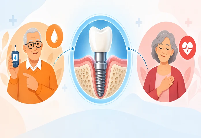 Diabetes, Heart Health and Dental Implants Dental implant safety for diabetic and cardiac patients