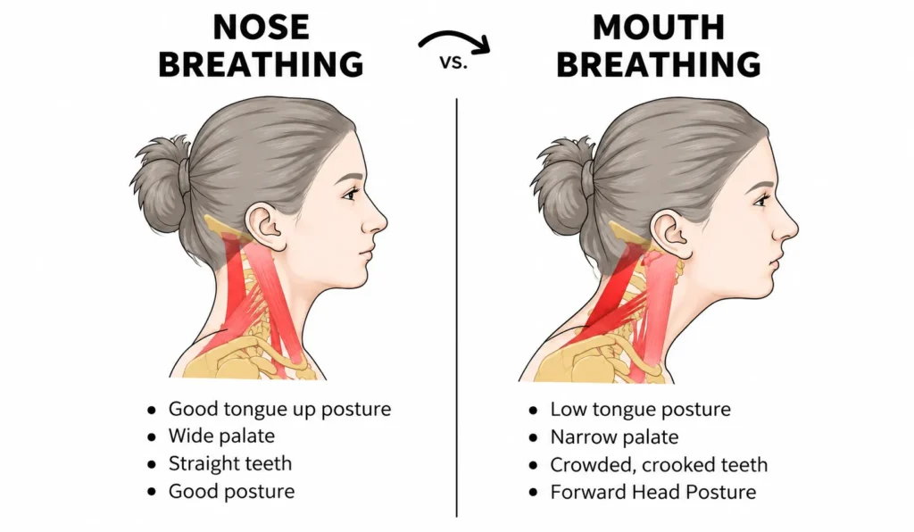 Nose Breathing vs Mouth Breathing Nose Breathing vs Mouth Breathing