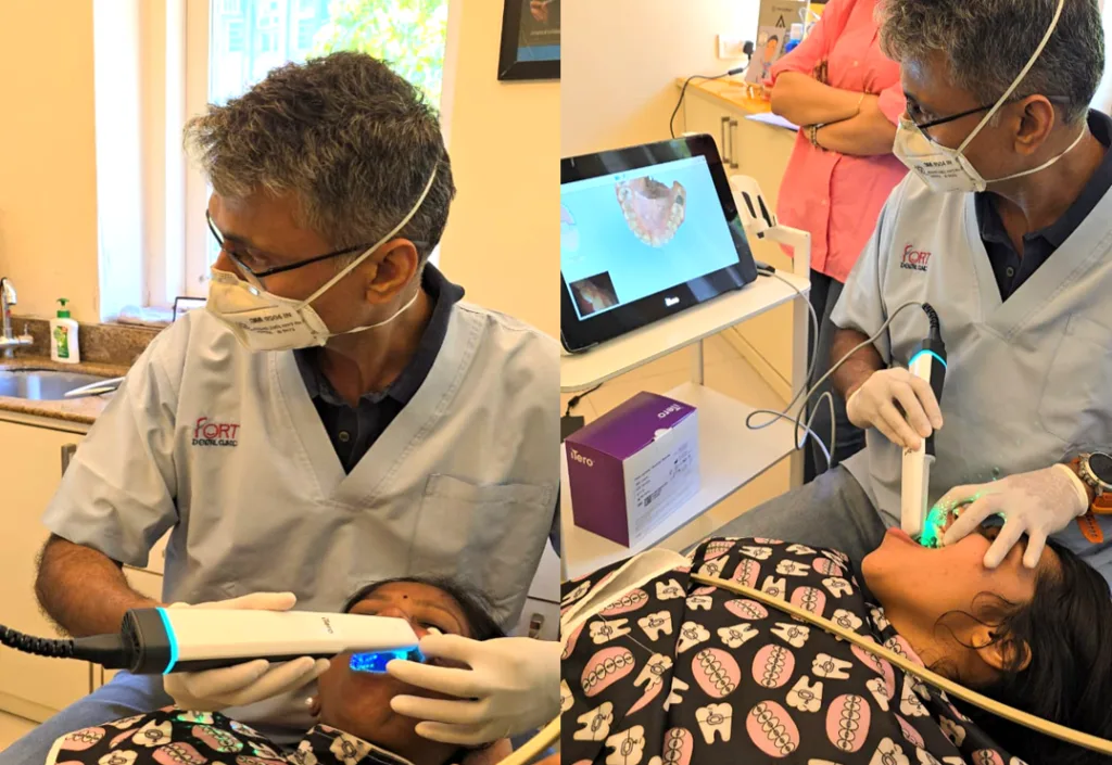 Dr arun nayak with Intraoral Scanning
