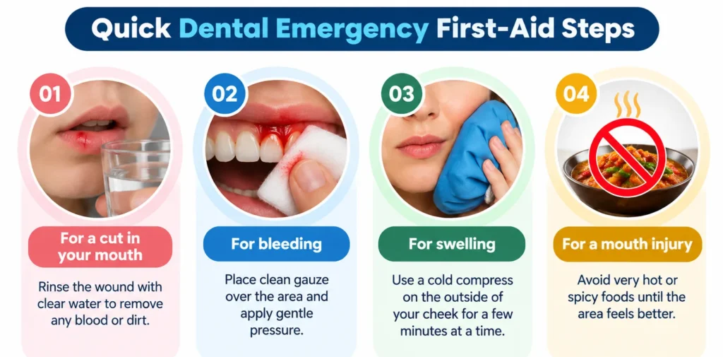 Quick Dental Emergency First-Aid Steps Quick Dental Emergency First-Aid Steps